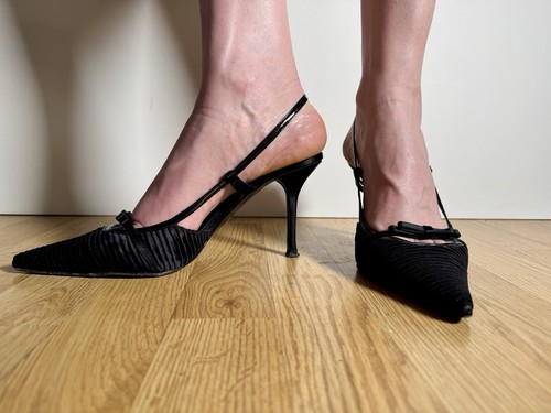 Silla scarpe seta nere - seta,